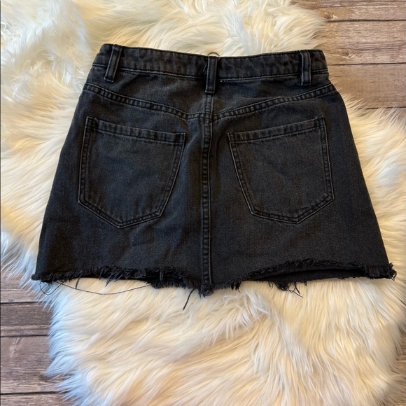 We The Free Skirt Black Denim 26 - Picture 2 of 2